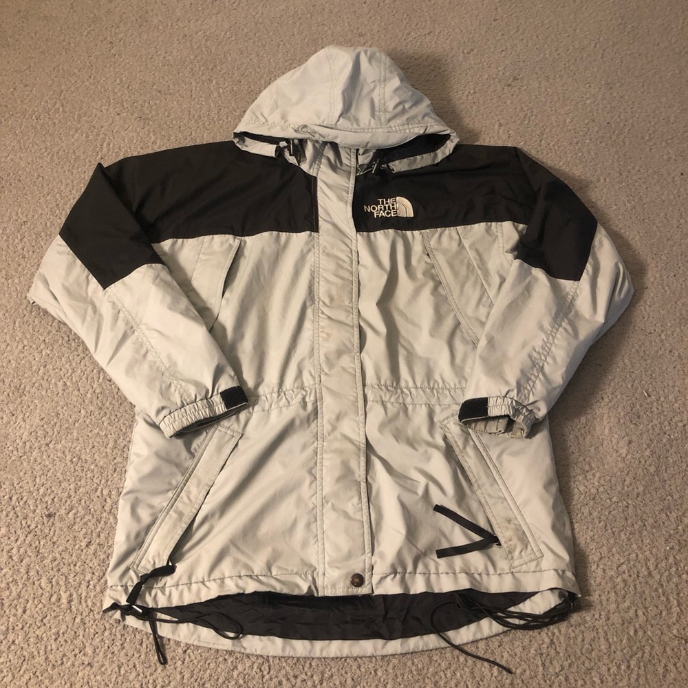The North Face Woman Light Gray and Black Performance Jacket